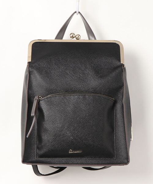 SAC(サック)の「角シボ合皮口金リュック SAC unit(バックパック/リュック・レディース・グリーン/ワイン/ベージュ/ブラック・FREE)」の14枚目の写真