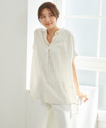 Rewde | 【再生繊維使用】タンクトップ付きスキッパーシャツ（1R13-1553）(シャツ/ブラウス)