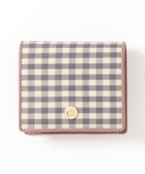 ⭐︎トリバーチ　ギンガムチェック財布⭐︎ 美品⭐︎ トリーバーチ TORY BURCH 財布 二つ折り財布 折りたたみ財布