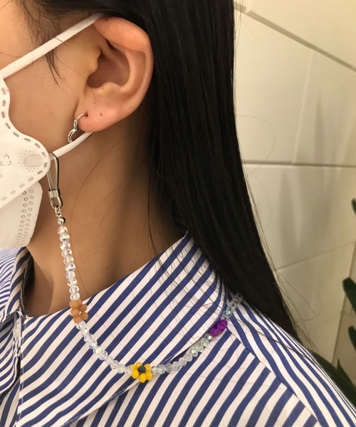 Me%(ミィパーセント)の「【3way】フラワービーズマルチストラップ(ネックレス・レディース・その他/ホワイト・FREE)」の5枚目の写真