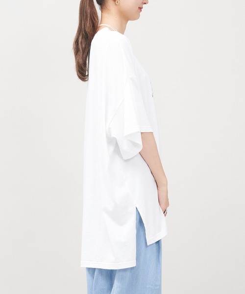 AS KNOW AS de base(アズノゥアズドゥバズ)の「全力前向きTシャツ(Tシャツ/カットソー・レディース・ブラック/オフホワイト/グリーン/杢グレー・FREE)」の6枚目の写真
