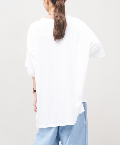 AS KNOW AS de base(アズノゥアズドゥバズ)の「全力前向きTシャツ(Tシャツ/カットソー・レディース・ブラック/オフホワイト/グリーン/杢グレー・FREE)」の8枚目の写真