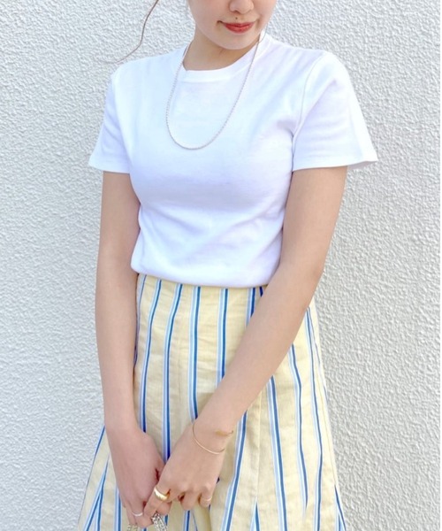 SHENERY（シーナリー）の「シンプルTEE（Tシャツ/カットソー・レディース・ホワイト・1/2）」の7枚目の写真