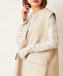 Lui's | タイダイプリントシアーハイネックトップス(Tシャツ/カットソー)