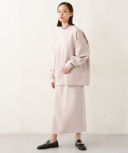 Lui's（ルイス）の「タイダイプリントシアーハイネックトップス（Tシャツ/カットソー・レディース・ベージュ/グレー/ホワイト・FREE）」の6枚目の写真