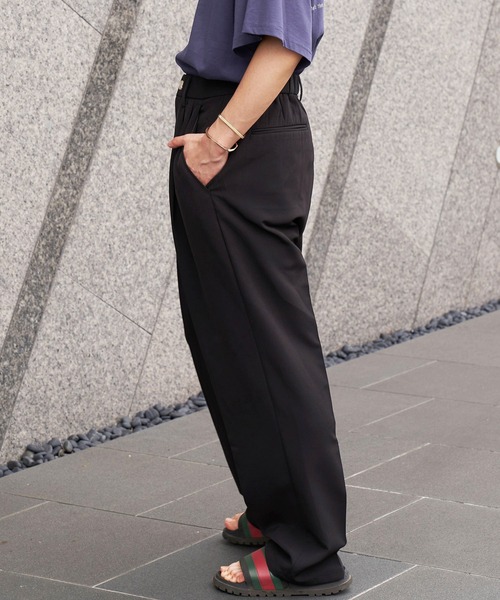 INTERPLAY（インタープレイ）の「【INTERPLAY】 ルーズ2タックパンツ（スラックス・メンズ・グレイッシュベージュ/ブラック・LARGE/X-LARGE/MEDIUM/SMALL）」の21枚目の写真