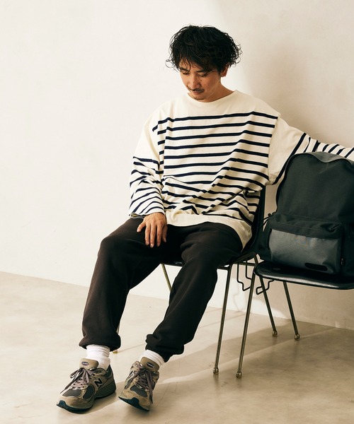 JOURNAL STANDARD relume(ジャーナルスタンダード レリューム)の「【relume SPORTS WEAR】 ワイドスウェットパンツ(スウェットパンツ・メンズ・グレー/ブラック/ホワイト/グリーン/ブラウン・L/M)」の11枚目の写真