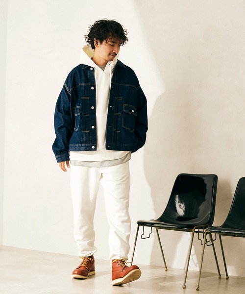 JOURNAL STANDARD relume(ジャーナルスタンダード レリューム)の「【relume SPORTS WEAR】 ワイドスウェットパンツ(スウェットパンツ・メンズ・グレー/ブラック/ホワイト/グリーン/ブラウン・L/M)」の16枚目の写真