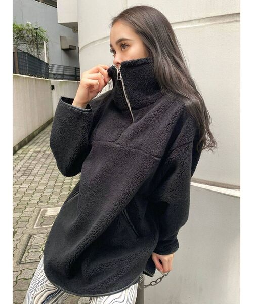 EMODA（エモダ）の「ハーフジップボアプルオーバー（その他トップス・レディース・ブラック/その他/その他1・FREE）」の11枚目の写真