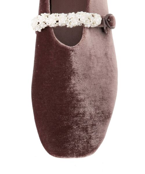 merry jenny（メリージェニー）の「floral beads shoes（パンプス・レディース・ブラック/ピンク/ライム・MEDIUM/LARGE）」の4枚目の写真