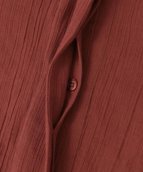 KBF（ケイビーエフ）の「スタンドネックボリュームスリーブシャツ（シャツ/ブラウス・レディース・ブラック/アイボリー/ボルドー・ONE）」の20枚目の写真