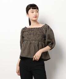 earth music&ecology | シャーリングブラウス ＊(シャツ/ブラウス)