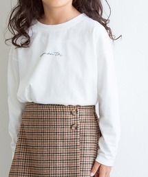 lulpini | kids コットンロングスリーブロゴTシャツ(Tシャツ/カットソー)