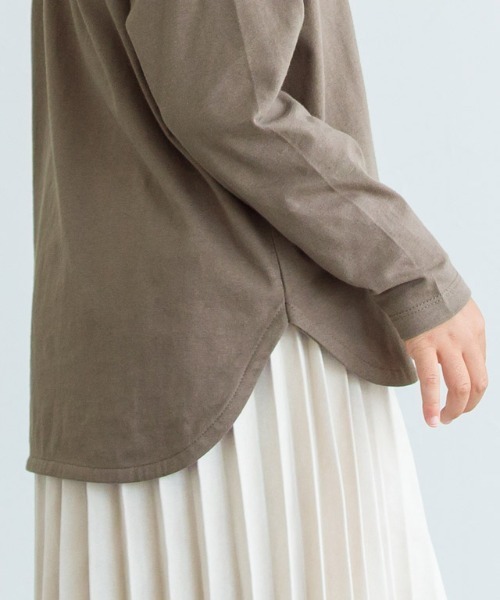 lulpini(ルルピー二)の「kids コットンロングスリーブロゴTシャツ(Tシャツ/カットソー・キッズ・ラベンダー/オフホワイト/モカ・S/L/M)」の21枚目の写真