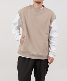 COLONY 2139 | 裏毛スウェットベスト付きプルオーバー(ベスト&ロンTセット)(ベスト)