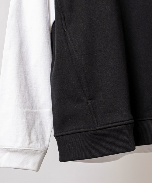 COLONY 2139（コロニートゥーワンスリーナイン）の「裏毛スウェットベスト付きプルオーバー(ベスト&ロンTセット)　※ユニセックス対応（ベスト・メンズ・ブラック/ベージュ/ブルー・MEDIUM/LARGE/X-LARGE）」の13枚目の写真
