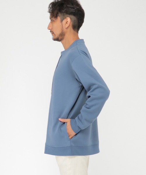 ikka(イッカ)の「清潔ルーイカラープルオーバー(スウェット・メンズ・オフホワイト/チャコールグレー/ブラック/ブルー/ブラウン・S/M/L/XL)」の6枚目の写真