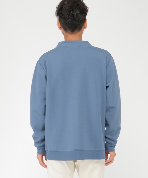 ikka(イッカ)の「清潔ルーイカラープルオーバー(スウェット・メンズ・オフホワイト/チャコールグレー/ブラック/ブルー/ブラウン・S/M/L/XL)」の8枚目の写真