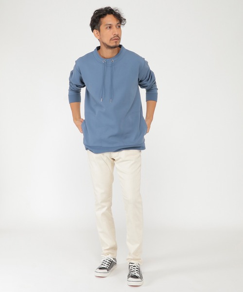 ikka(イッカ)の「清潔ルーイカラープルオーバー(スウェット・メンズ・オフホワイト/チャコールグレー/ブラック/ブルー/ブラウン・S/M/L/XL)」の17枚目の写真