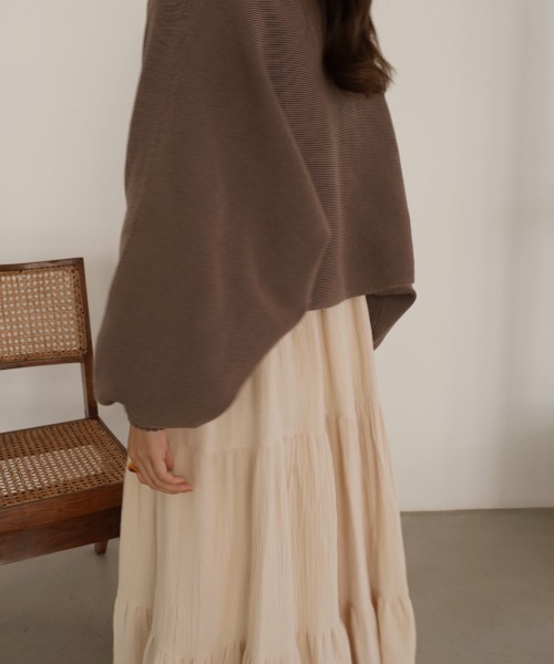 moi tytto(モイテュット)の「ショート丈リボンカーデ(カーディガン/ボレロ・レディース・モカ/ナチュラル・FREE)」の10枚目の写真