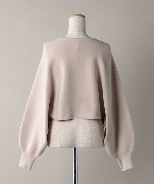 moi tytto(モイテュット)の「ショート丈リボンカーデ(カーディガン/ボレロ・レディース・モカ/ナチュラル・FREE)」の17枚目の写真