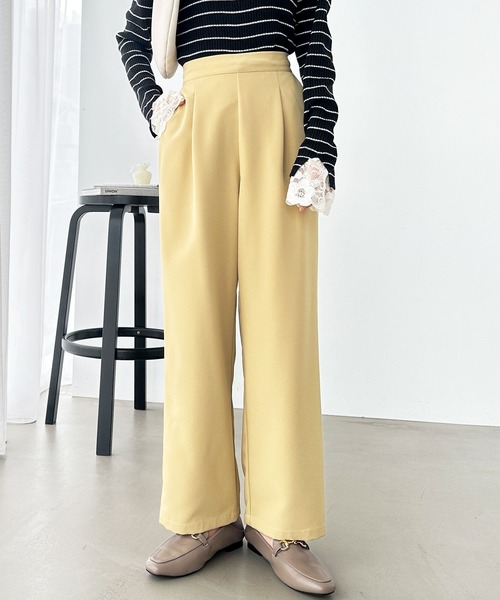 GeeRA（ジーラ）の「美脚ストレッチストレートイージーパンツ（その他パンツ・レディース・ブラック/グリーン/モカ/ライトベージュ/イエロー・XX-LARGE/LARGE/X-LARGE/MEDIUM/SMALL）」の5枚目の写真