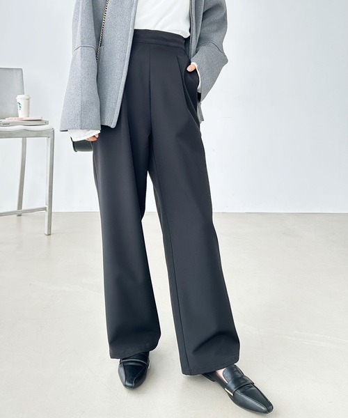 GeeRA（ジーラ）の「美脚ストレッチストレートイージーパンツ（その他パンツ・レディース・ブラック/グリーン/モカ/ライトベージュ/イエロー・XX-LARGE/LARGE/X-LARGE/MEDIUM/SMALL）」の2枚目の写真