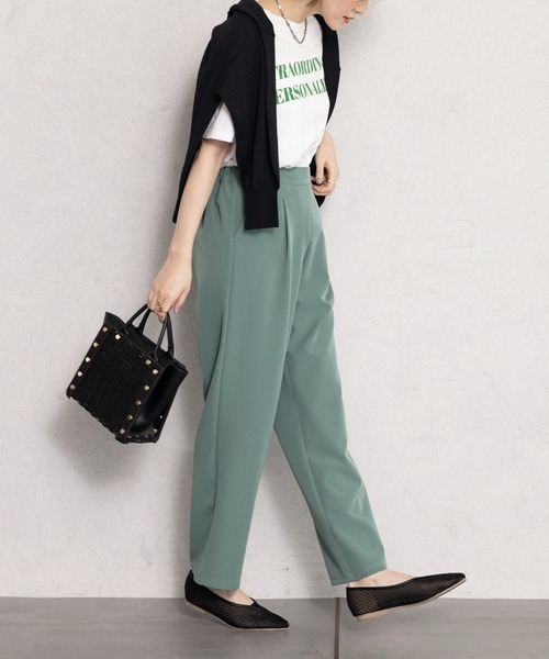 GeeRA（ジーラ）の「美脚ストレッチストレートイージーパンツ（その他パンツ・レディース・ブラック/グリーン/モカ/ライトベージュ/イエロー・XX-LARGE/LARGE/X-LARGE/MEDIUM/SMALL）」の16枚目の写真