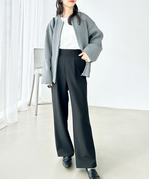 GeeRA（ジーラ）の「美脚ストレッチストレートイージーパンツ（その他パンツ・レディース・ブラック/グリーン/モカ/ライトベージュ/イエロー・XX-LARGE/LARGE/X-LARGE/MEDIUM/SMALL）」の19枚目の写真