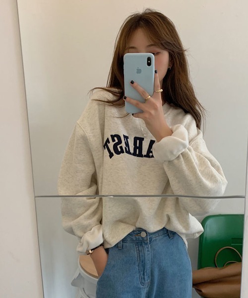 HALEY PESCA（ヘーリーペスカ）の「HALEY PESCA/フロントロゴ シンプル プルオーバー（Tシャツ/カットソー・レディース・ホワイト/ネイビー・FREE）」の3枚目の写真