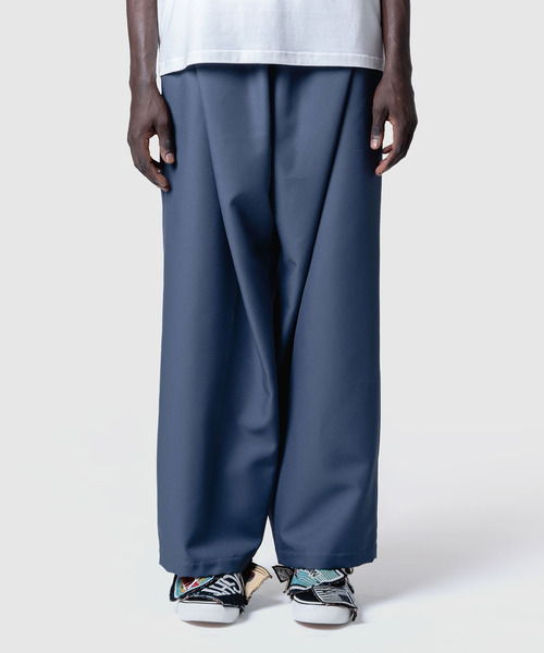 yoshiokubo ヨシオクボ / NEW TWILL WIDE PANTS ツイルタックワイド