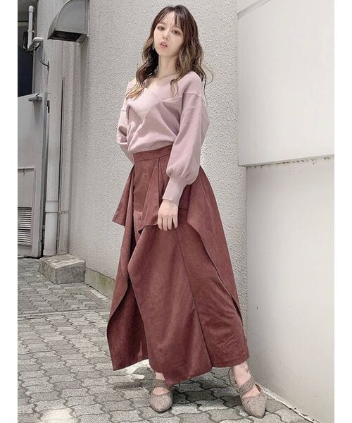 dazzlin（ダズリン）の「フリルロングスカート（スカート・レディース・グレー/ブラウン/その他1・FREE）」の10枚目の写真