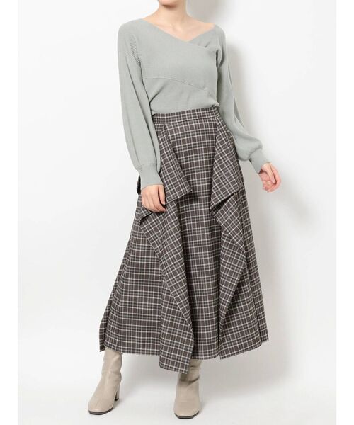 dazzlin（ダズリン）の「フリルロングスカート（スカート・レディース・グレー/ブラウン/その他1・FREE）」の17枚目の写真