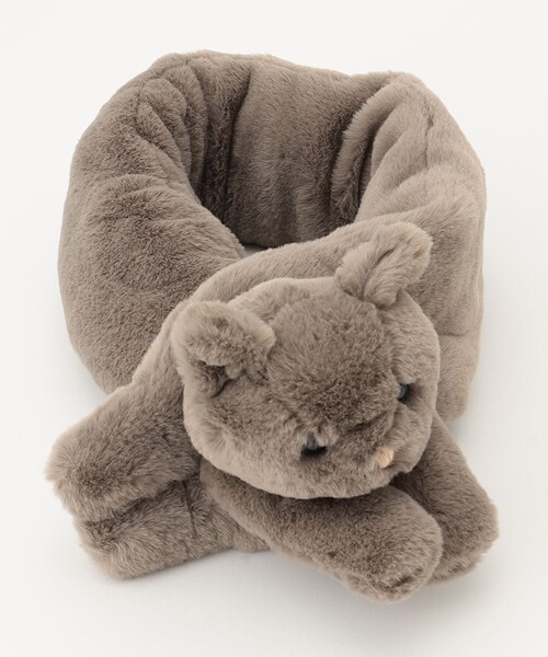 ANY（エニィ）の「エコファーネコマフラー（マフラー・キッズ・グレー系/ブラウン系/ピンク系・F）」の6枚目の写真