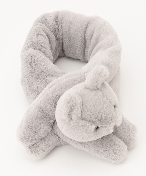 ANY（エニィ）の「エコファーネコマフラー（マフラー・キッズ・グレー系/ブラウン系/ピンク系・F）」の4枚目の写真