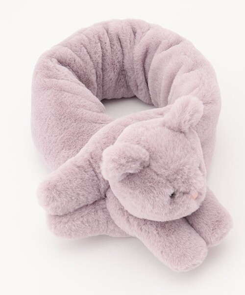 ANY（エニィ）の「エコファーネコマフラー（マフラー・キッズ・グレー系/ブラウン系/ピンク系・F）」の7枚目の写真