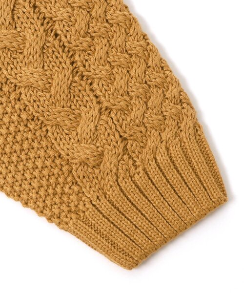 Seraph（セラフ）の「ビックシルエットケーブルトップス_ウォッシャブル（ニット/セーター・キッズ・マスタード/レンガ/アイボリー/ブルー・140/90/110/130/80/100/120/95）」の7枚目の写真