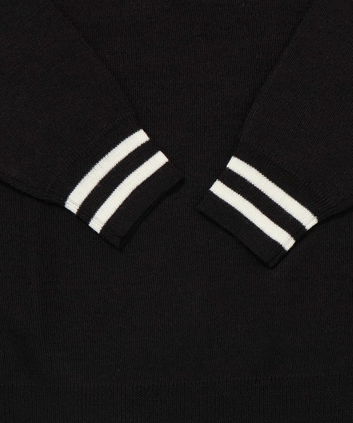 repipi armario(レピピ アルマリオ)の「【repipi armario / レピピアルマリオ】キッズチルデンセーター ニット Vネック ライン(ニット/セーター・キッズ・ブラック/ネイビー/グレー・140/160/150)」の8枚目の写真