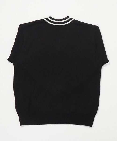 repipi armario(レピピ アルマリオ)の「【repipi armario / レピピアルマリオ】キッズチルデンセーター ニット Vネック ライン(ニット/セーター・キッズ・ブラック/ネイビー/グレー・140/160/150)」の9枚目の写真