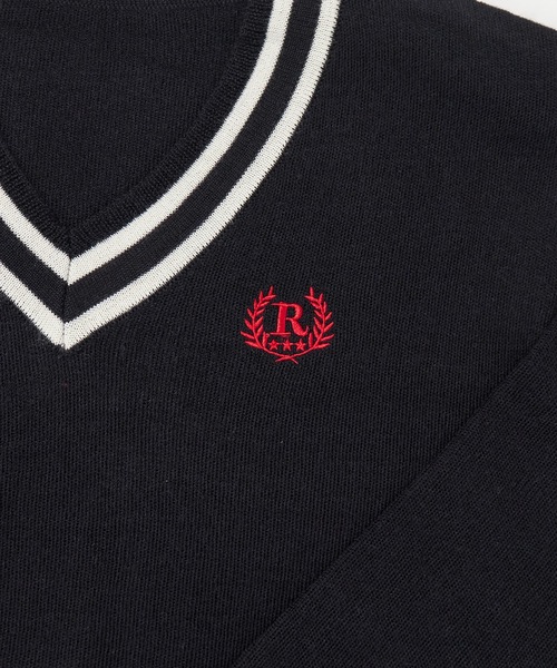 repipi armario(レピピ アルマリオ)の「【repipi armario / レピピアルマリオ】キッズチルデンセーター ニット Vネック ライン(ニット/セーター・キッズ・ブラック/ネイビー/グレー・140/160/150)」の17枚目の写真