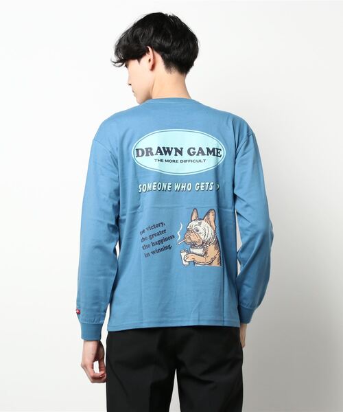 CERCA(チェルカ)の「BEYES/プリント L/S C/N(Tシャツ/カットソー・メンズ・ブラック/ホワイト/ブルー系その他・MEDIUM/LARGE)」の7枚目の写真