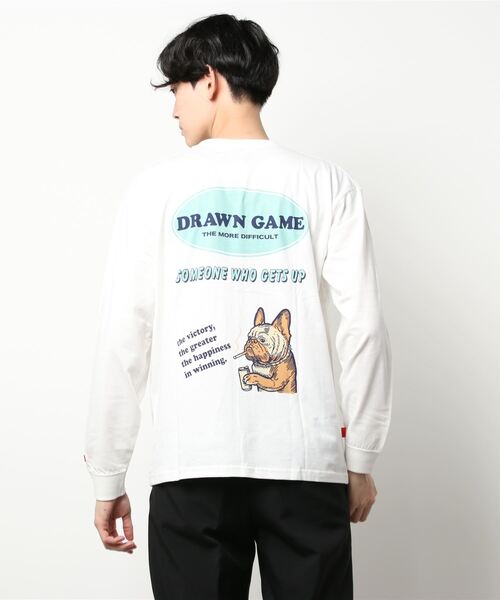 CERCA(チェルカ)の「BEYES/プリント L/S C/N(Tシャツ/カットソー・メンズ・ブラック/ホワイト/ブルー系その他・MEDIUM/LARGE)」の6枚目の写真