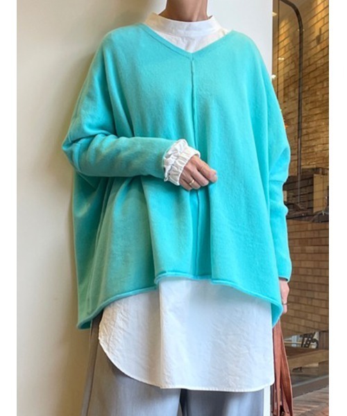 BEARDSLEY（ビアズリー）の「裾モヘヤVネックニット（ニット/セーター