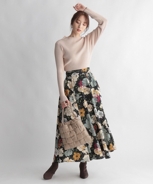 Andemiu（アンデミュウ）の「【サステナブル】プチハイリブニット239200（ニット/セーター・レディース・ブラック/ベージュ/ブルー/パープル/マスタード・FREE）」の6枚目の写真