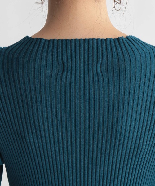 Andemiu（アンデミュウ）の「【サステナブル】プチハイリブニット239200（ニット/セーター・レディース・ブラック/ベージュ/ブルー/パープル/マスタード・FREE）」の15枚目の写真