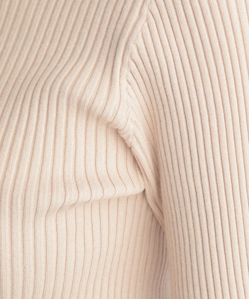 Andemiu（アンデミュウ）の「【サステナブル】プチハイリブニット239200（ニット/セーター・レディース・ブラック/ベージュ/ブルー/パープル/マスタード・FREE）」の16枚目の写真