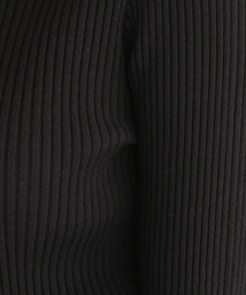 Andemiu（アンデミュウ）の「【サステナブル】プチハイリブニット239200（ニット/セーター・レディース・ブラック/ベージュ/ブルー/パープル/マスタード・FREE）」の9枚目の写真