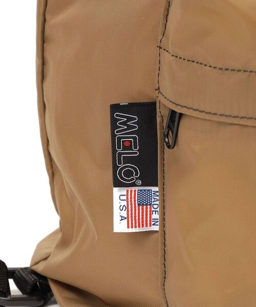 MELO（メロ）の「MELO:3WAY バッグ（バックパック/リュック・レディース・ブラック/ベージュ・ONE SIZE）」の9枚目の写真