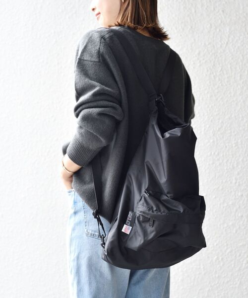 MELO（メロ）の「MELO:3WAY バッグ（バックパック/リュック・レディース・ブラック/ベージュ・ONE SIZE）」の13枚目の写真