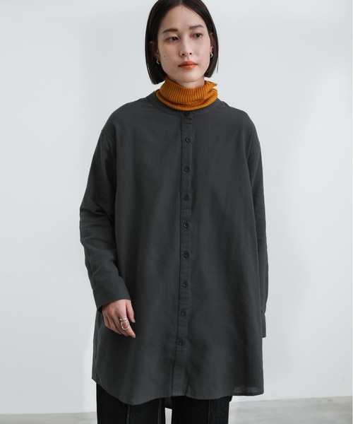 select MOCA(セレクトモカ)の「2021 AW バンドカラーベーシックコットンシャツ(シャツ/ブラウス・レディース・ホワイト/ブラック・FREE)」の16枚目の写真